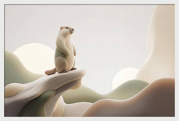 Marmot Sentinel On A Cliff