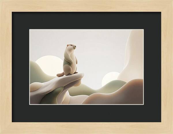Marmot Sentinel On A Cliff