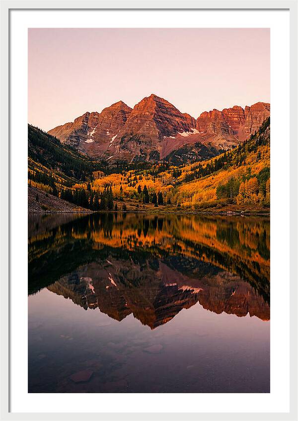 Maroon Bells At Dawn