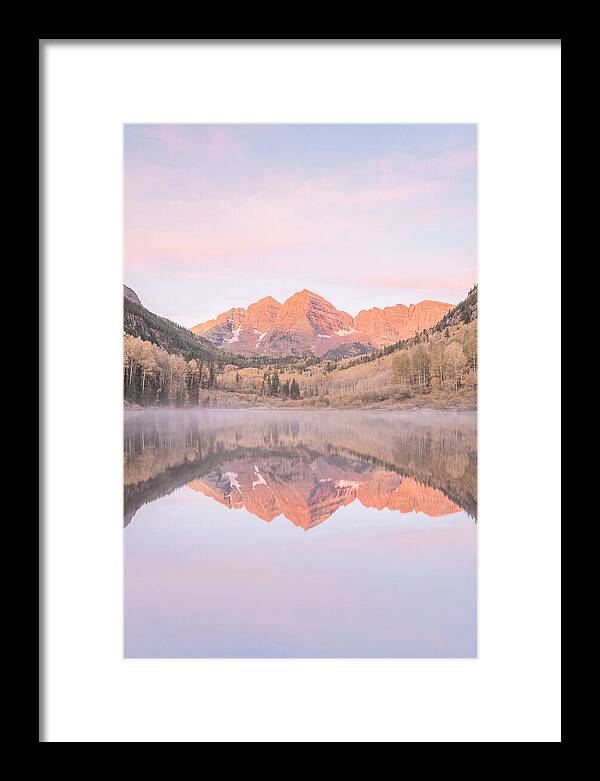 Maroon Bells At Dawn Reflection