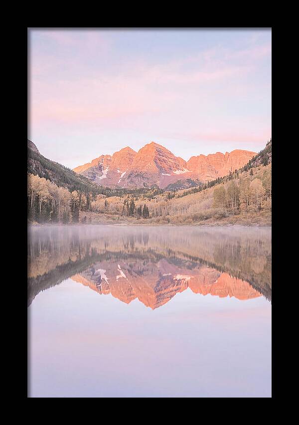 Maroon Bells At Dawn Reflection