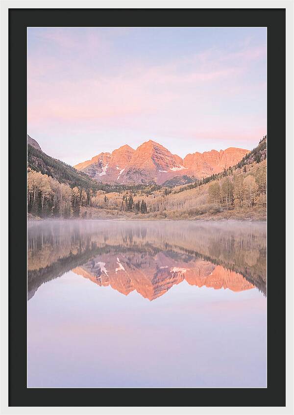 Maroon Bells At Dawn Reflection