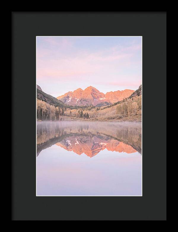 Maroon Bells At Dawn Reflection