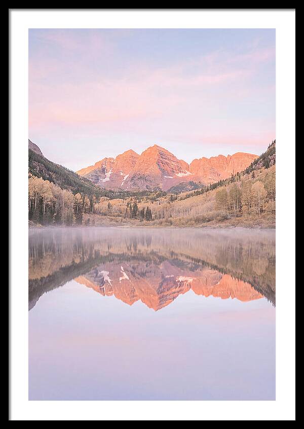 Maroon Bells At Dawn Reflection