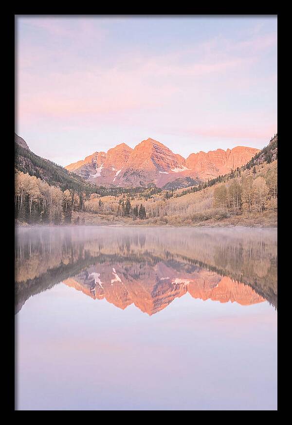 Maroon Bells At Dawn Reflection