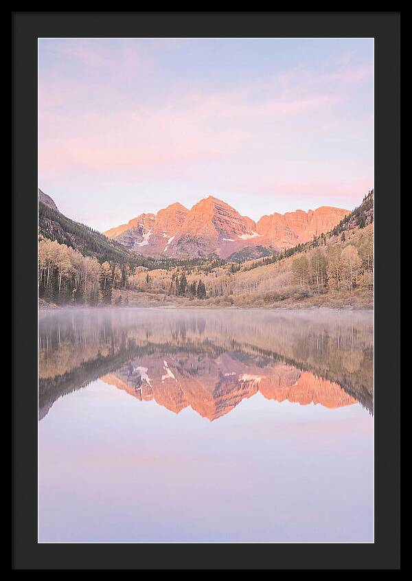 Maroon Bells At Dawn Reflection