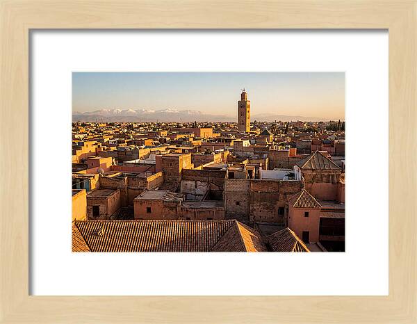 Marrakech Medina Rooftops At Golden Hour