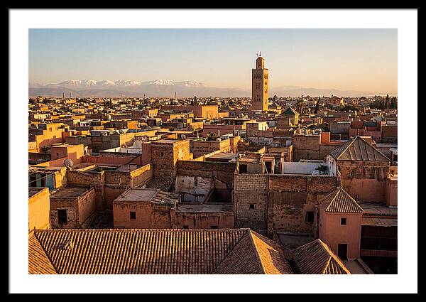 Marrakech Medina Rooftops At Golden Hour