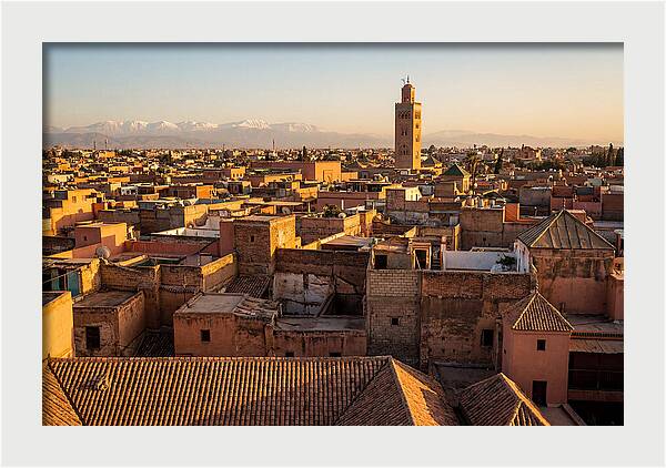 Marrakech Medina Rooftops At Golden Hour