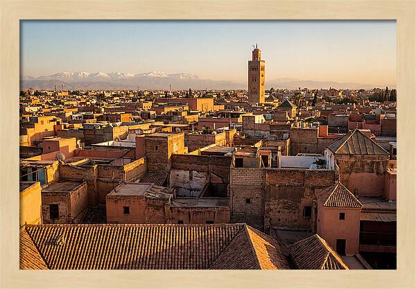 Marrakech Medina Rooftops At Golden Hour