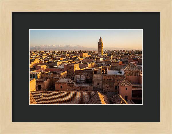 Marrakech Medina Rooftops At Golden Hour