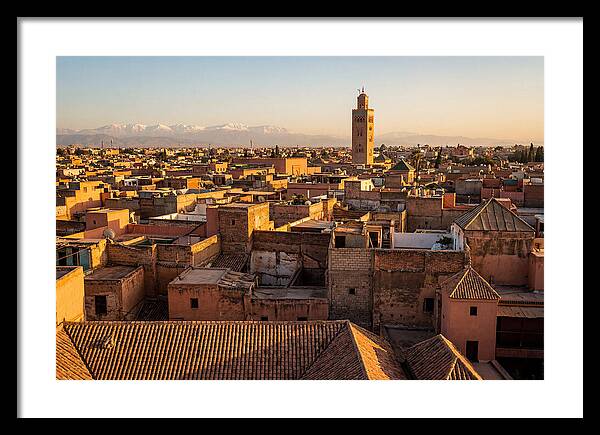 Marrakech Medina Rooftops At Golden Hour