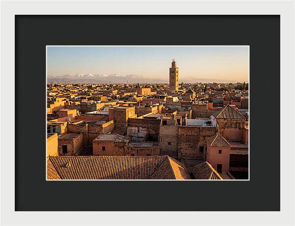 Marrakech Medina Rooftops At Golden Hour