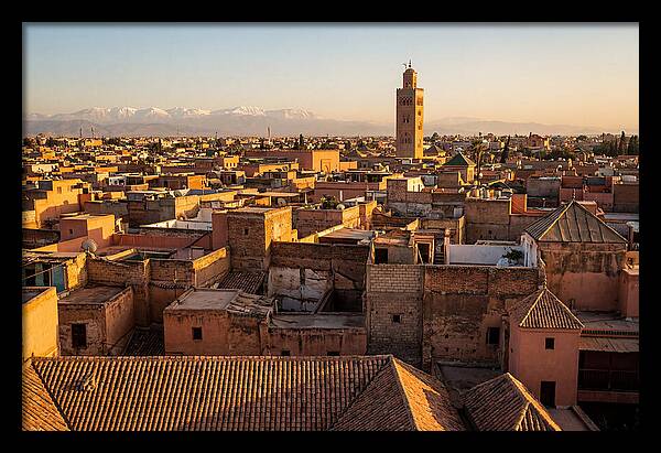 Marrakech Medina Rooftops At Golden Hour