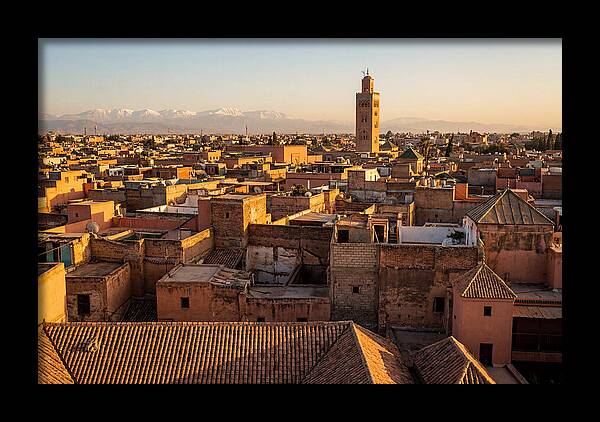 Marrakech Medina Rooftops At Golden Hour