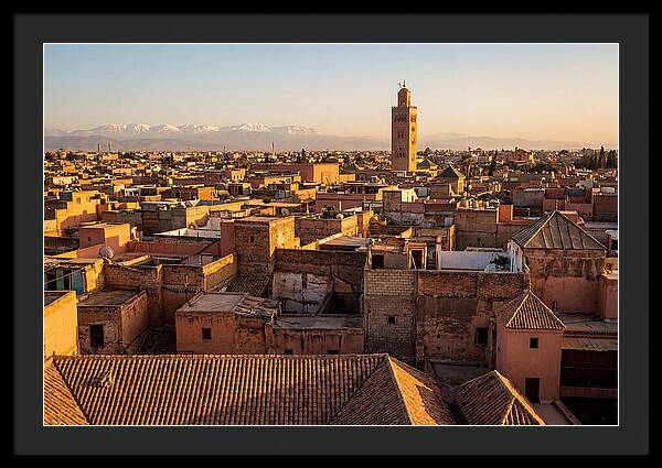 Marrakech Medina Rooftops At Golden Hour