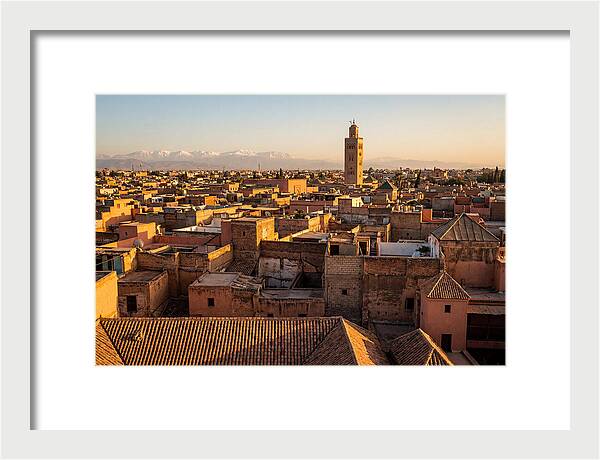 Marrakech Medina Rooftops At Golden Hour