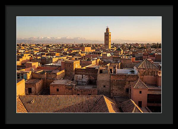 Marrakech Medina Rooftops At Golden Hour