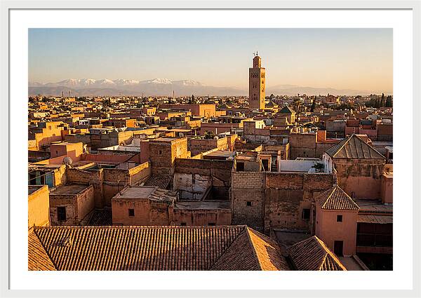 Marrakech Medina Rooftops At Golden Hour