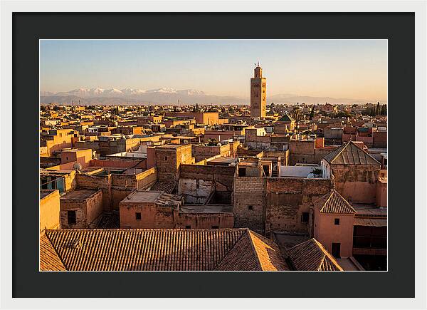 Marrakech Medina Rooftops At Golden Hour