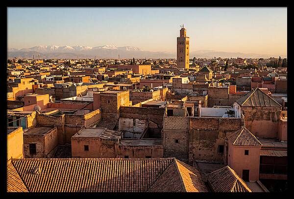 Marrakech Medina Rooftops At Golden Hour