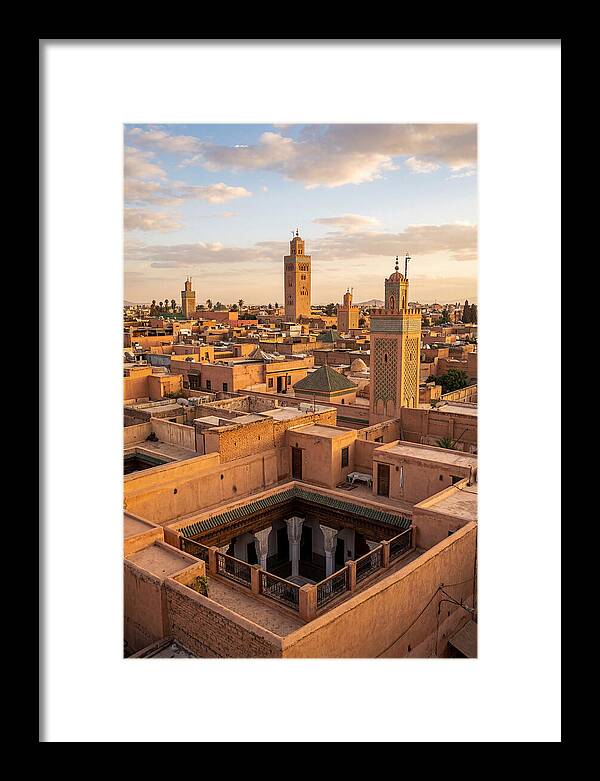 Marrakech Minarets At Dusk