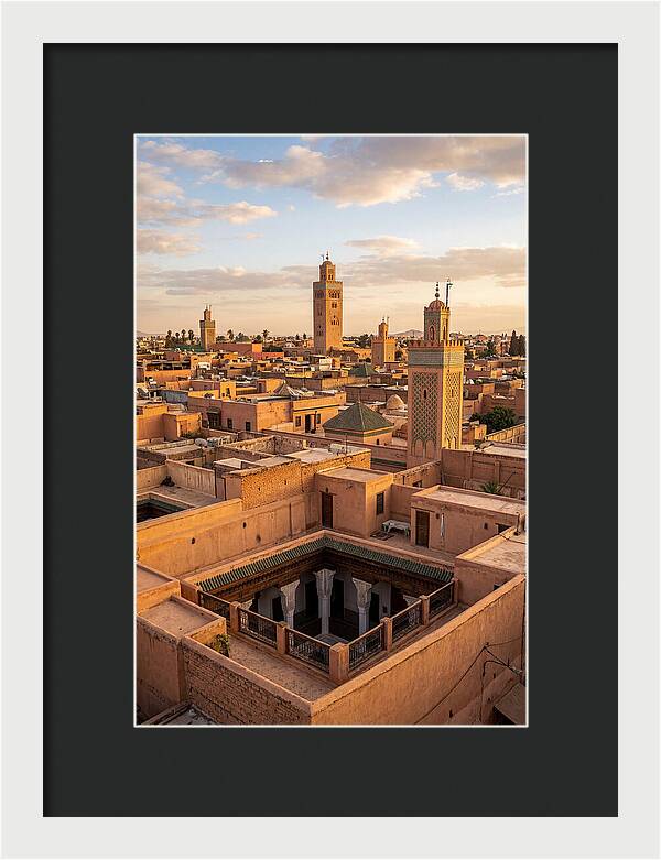 Marrakech Minarets At Dusk