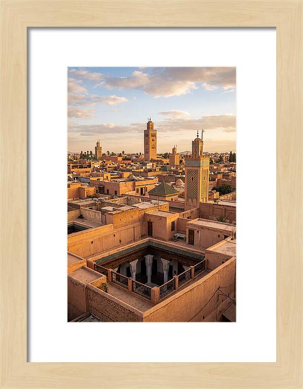 Marrakech Minarets At Dusk