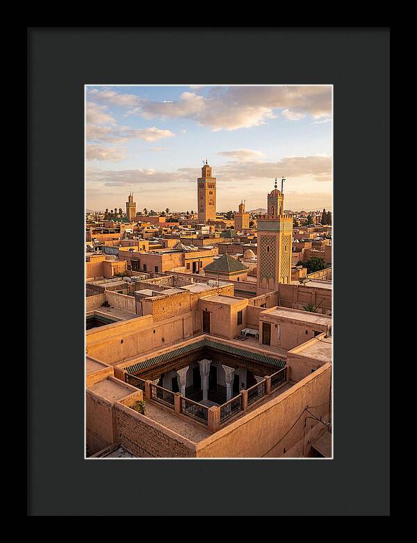 Marrakech Minarets At Dusk