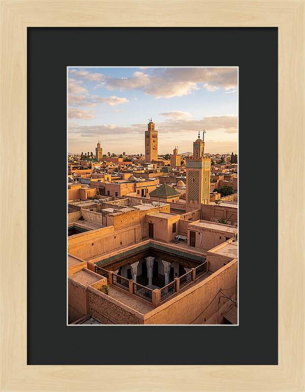 Marrakech Minarets At Dusk