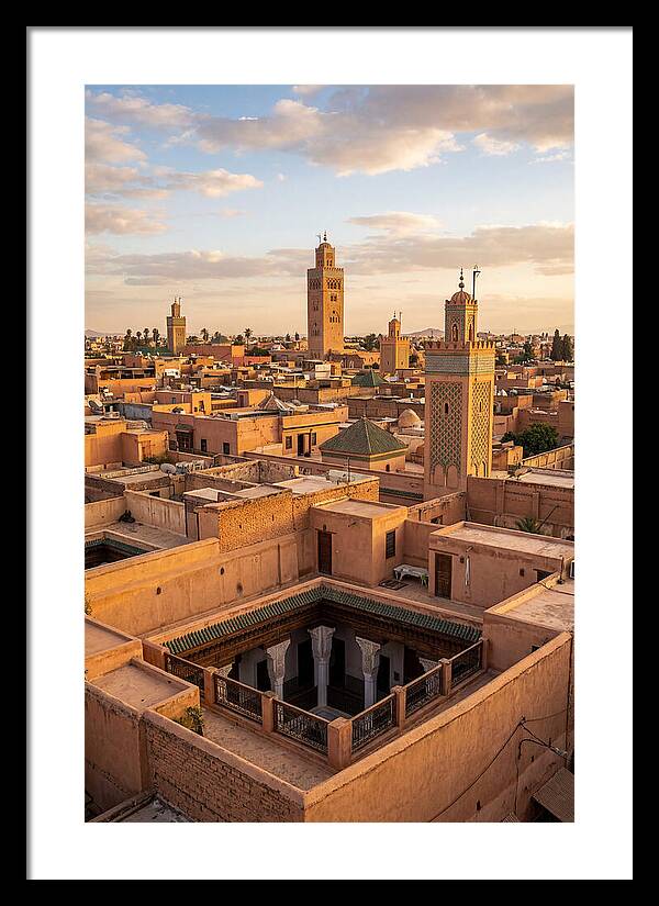 Marrakech Minarets At Dusk