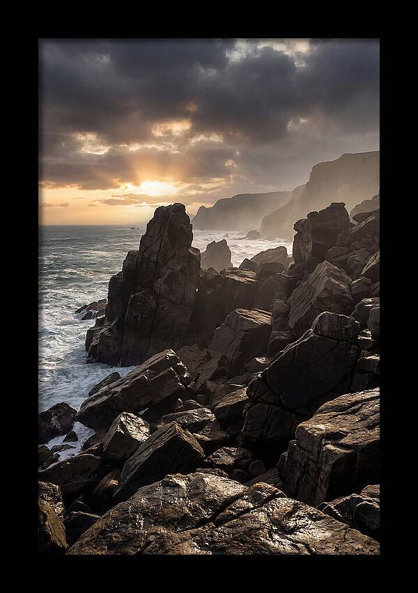 Massive Boulder Field At Ocean Edge