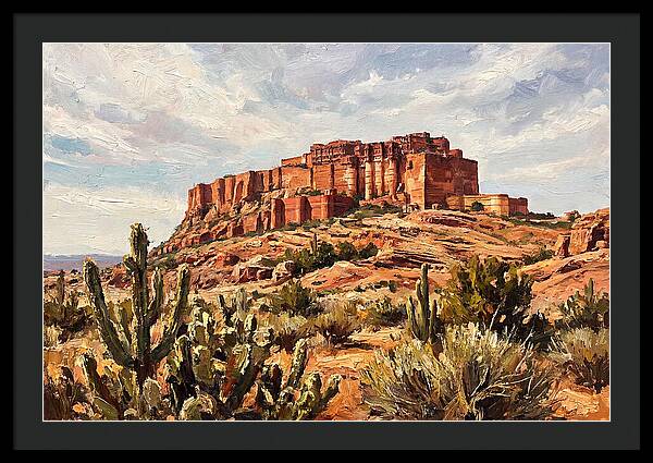 Massive Red Sandstone Fort