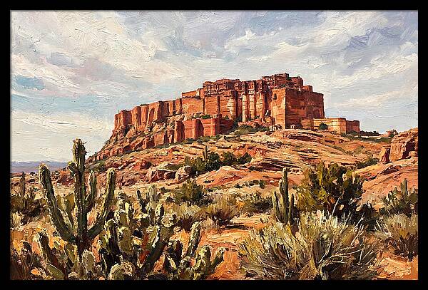 Massive Red Sandstone Fort