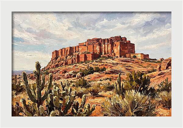 Massive Red Sandstone Fort