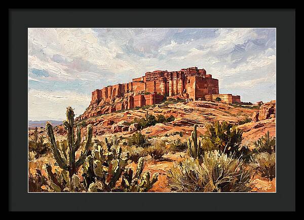 Massive Red Sandstone Fort