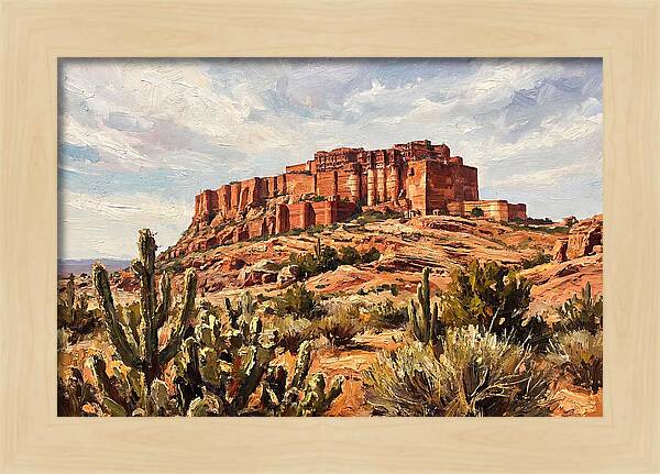 Massive Red Sandstone Fort