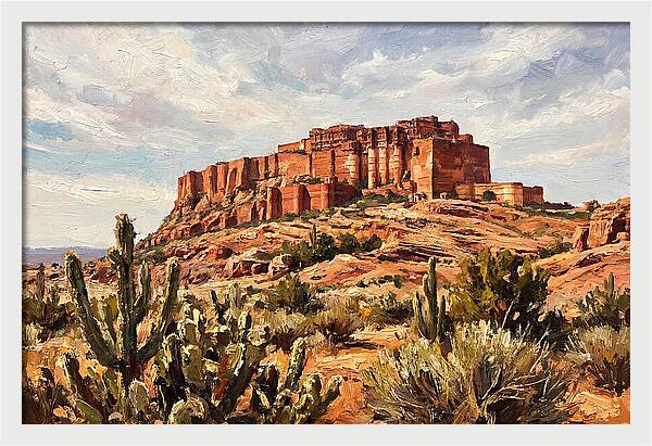 Massive Red Sandstone Fort
