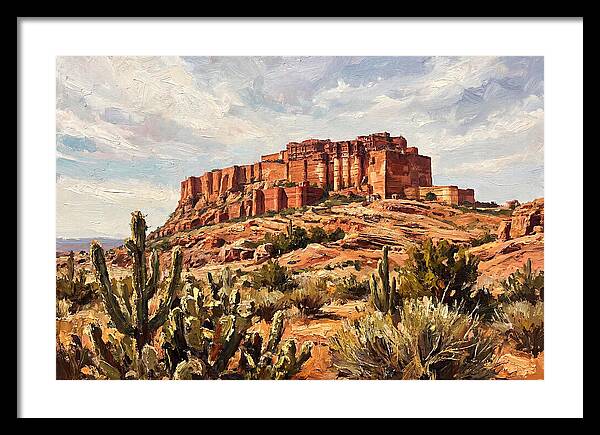 Massive Red Sandstone Fort