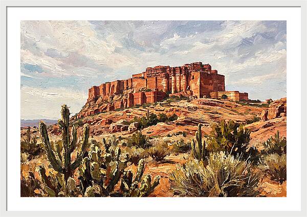 Massive Red Sandstone Fort