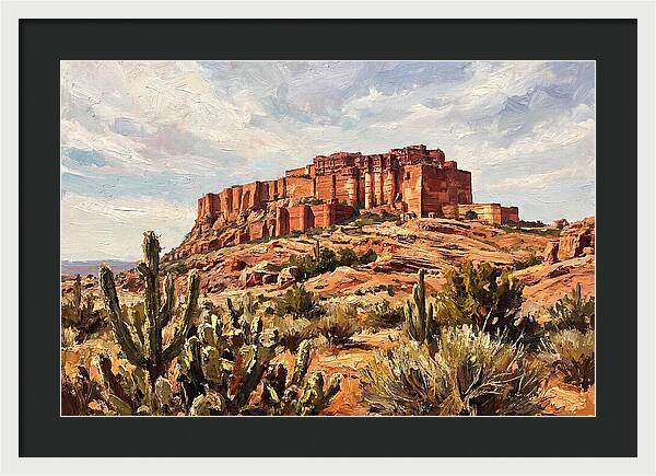 Massive Red Sandstone Fort