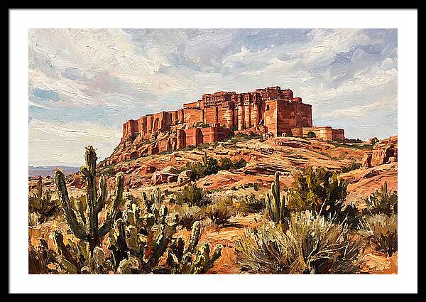 Massive Red Sandstone Fort