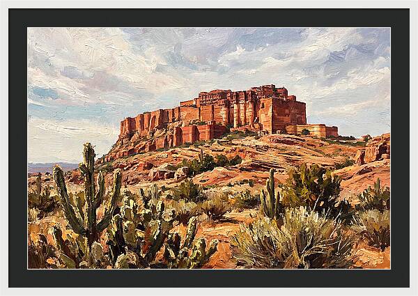 Massive Red Sandstone Fort