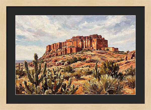 Massive Red Sandstone Fort