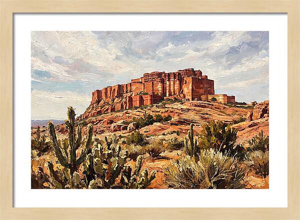 Massive Red Sandstone Fort