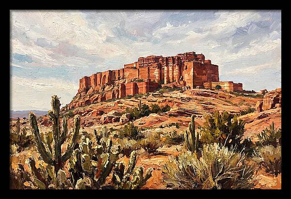 Massive Red Sandstone Fort