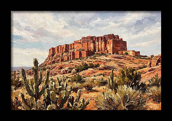 Massive Red Sandstone Fort
