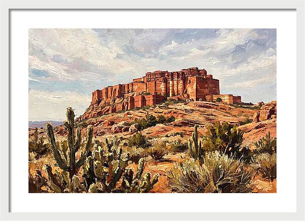 Massive Red Sandstone Fort