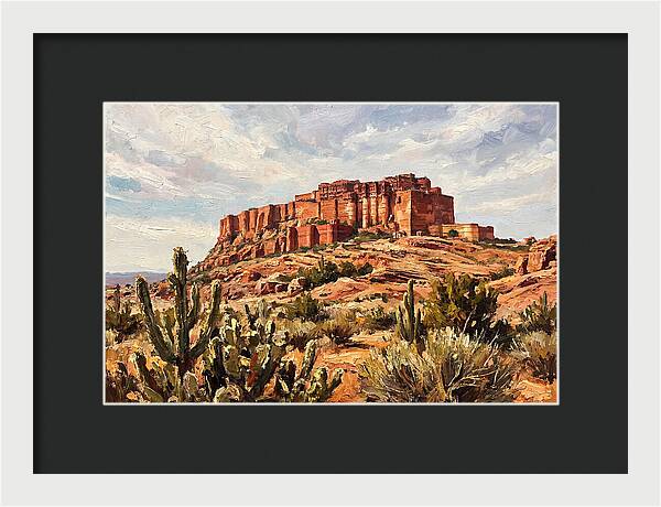 Massive Red Sandstone Fort
