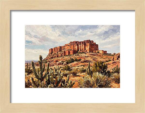Massive Red Sandstone Fort